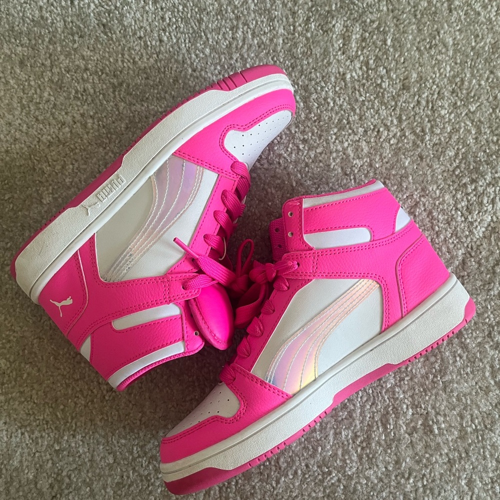 Puma Kids Sneakers - Hot Pink and White